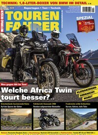 Titelbild der Ausgabe 2/2020 von Tourenfahrer - Motorrad Reisen. Diese Zeitschrift und viele weitere Automagazine und Motorradzeitschriften als Abo oder epaper bei United Kiosk online kaufen.