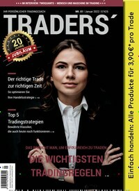 Titelbild der Ausgabe 1/2022 von Traders. Diese Zeitschrift und viele weitere Wirtschaftsmagazine und Politikmagazine als Abo oder epaper bei United Kiosk online kaufen.