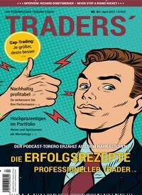 Titelbild der Ausgabe 4/2021 von Traders. Diese Zeitschrift und viele weitere Wirtschaftsmagazine und Politikmagazine als Abo oder epaper bei United Kiosk online kaufen.