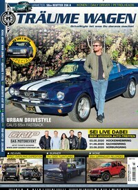 Titelbild der Ausgabe 3/2020 von Träume Wagen. Diese Zeitschrift und viele weitere Automagazine und Motorradzeitschriften als Abo oder epaper bei United Kiosk online kaufen.
