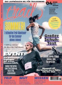 Titelbild der Ausgabe 4/2025 von trail Magazin. Diese Zeitschrift und viele weitere Sportmagazine als Abo oder epaper bei United Kiosk online kaufen.