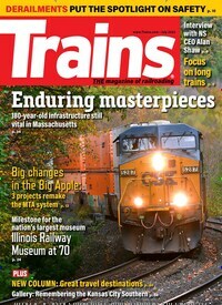Titelbild der Ausgabe 7/2023 von Trains. Diese Zeitschrift und viele weitere Computerzeitschriften, Tabletmagazine und Smartphonemagazine als Abo oder epaper bei United Kiosk online kaufen.