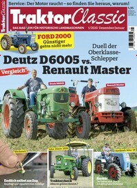 Titelbild der Ausgabe 1/2020 von Traktor Classic. Diese Zeitschrift und viele weitere Automagazine und Motorradzeitschriften als Abo oder epaper bei United Kiosk online kaufen.