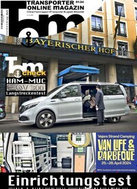 Titelbild der Ausgabe 1/2024 von Transporter Online Magazin. Diese Zeitschrift und viele weitere Industriemagazine und Handwerkmagazine als Abo oder epaper bei United Kiosk online kaufen.