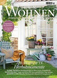Titelbild der Ausgabe 5/2023 von Traumwohnen. Diese Zeitschrift und viele weitere Gartenzeitschriften und Wohnzeitschriften als Abo oder epaper bei United Kiosk online kaufen.