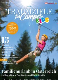Titelbild der Ausgabe 1/2026 von Traumziele für Camper Special. Diese Zeitschrift und viele weitere Automagazine und Motorradzeitschriften als Abo oder epaper bei United Kiosk online kaufen.