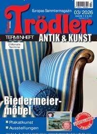 Titelbild der Ausgabe 3/2026 von Trödler. Diese Zeitschrift und viele weitere Reisemagazine, Freizeitmagazine und Wissensmagazine als Abo oder epaper bei United Kiosk online kaufen.