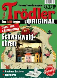 Titelbild der Ausgabe 9/2019 von Trödler. Diese Zeitschrift und viele weitere Reisemagazine, Freizeitmagazine und Wissensmagazine als Abo oder epaper bei United Kiosk online kaufen.