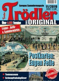 Titelbild der Ausgabe 11/2019 von Trödler. Diese Zeitschrift und viele weitere Reisemagazine, Freizeitmagazine und Wissensmagazine als Abo oder epaper bei United Kiosk online kaufen.