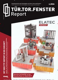 Titelbild der Ausgabe 4/2026 von Tür Tor Fenster Report. Diese Zeitschrift und viele weitere Industriemagazine und Handwerkmagazine als Abo oder epaper bei United Kiosk online kaufen.