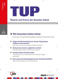 Titelbild der Ausgabe 1/2020 von TUP Theorie und Praxis der Sozialen Arbeit. Diese Zeitschrift und viele weitere Zeitschriften für Pädagogik als Abo oder epaper bei United Kiosk online kaufen.