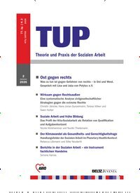 Titelbild der Ausgabe 2/2026 von TUP Theorie und Praxis der Sozialen Arbeit. Diese Zeitschrift und viele weitere Zeitschriften für Pädagogik als Abo oder epaper bei United Kiosk online kaufen.