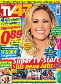 Titelbild der Ausgabe 1/2020 von TV 4x7. Diese Zeitschrift und viele weitere Programmzeitschriften als Abo oder epaper bei United Kiosk online kaufen.