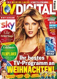 Titelbild der Ausgabe 26/2019 von TV Digital Sky Kabel Ausgabe. Diese Zeitschrift und viele weitere Programmzeitschriften als Abo oder epaper bei United Kiosk online kaufen.