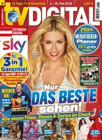 Titelbild der Ausgabe 9/2026 von TV Digital Sky Österreich. Diese Zeitschrift und viele weitere Programmzeitschriften als Abo oder epaper bei United Kiosk online kaufen.