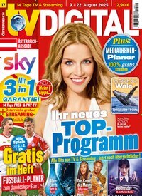 Titelbild der Ausgabe 17/2025 von TV Digital Sky Österreich. Diese Zeitschrift und viele weitere Programmzeitschriften als Abo oder epaper bei United Kiosk online kaufen.