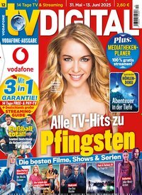 Titelbild der Ausgabe 12/2025 von TV Digital Vodafone. Diese Zeitschrift und viele weitere Programmzeitschriften als Abo oder epaper bei United Kiosk online kaufen.