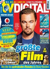 Titelbild der Ausgabe 15/2019 von TV Digital Vodafone. Diese Zeitschrift und viele weitere Programmzeitschriften als Abo oder epaper bei United Kiosk online kaufen.