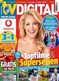 Titelbild der Ausgabe 17/2026 von TV Digital Vodafone. Diese Zeitschrift und viele weitere Programmzeitschriften als Abo oder epaper bei United Kiosk online kaufen.