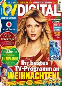 Titelbild der Ausgabe 26/2019 von TV Digital Vodafone. Diese Zeitschrift und viele weitere Programmzeitschriften als Abo oder epaper bei United Kiosk online kaufen.