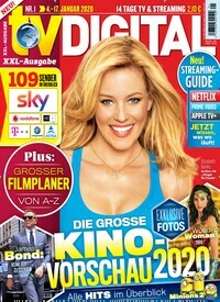 Titelbild der Ausgabe 1/2020 von TV Digital XXL-Ausgabe. Diese Zeitschrift und viele weitere Programmzeitschriften als Abo oder epaper bei United Kiosk online kaufen.