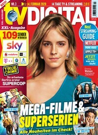 Titelbild der Ausgabe 3/2020 von TV Digital XXL-Ausgabe. Diese Zeitschrift und viele weitere Programmzeitschriften als Abo oder epaper bei United Kiosk online kaufen.