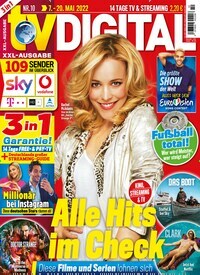Titelbild der Ausgabe 10/2022 von TV Digital XXL-Ausgabe. Diese Zeitschrift und viele weitere Programmzeitschriften als Abo oder epaper bei United Kiosk online kaufen.