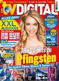 Titelbild der Ausgabe 12/2025 von TV Digital XXL-Ausgabe. Diese Zeitschrift und viele weitere Programmzeitschriften als Abo oder epaper bei United Kiosk online kaufen.
