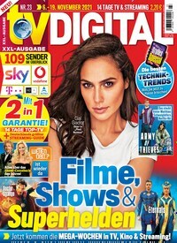 Titelbild der Ausgabe 23/2021 von TV Digital XXL-Ausgabe. Diese Zeitschrift und viele weitere Programmzeitschriften als Abo oder epaper bei United Kiosk online kaufen.