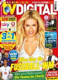Titelbild der Ausgabe 24/2022 von TV Digital XXL-Ausgabe. Diese Zeitschrift und viele weitere Programmzeitschriften als Abo oder epaper bei United Kiosk online kaufen.