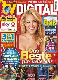 Titelbild der Ausgabe 27/2025 von TV Digital XXL-Ausgabe. Diese Zeitschrift und viele weitere Programmzeitschriften als Abo oder epaper bei United Kiosk online kaufen.