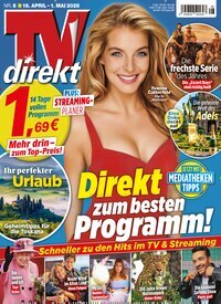 Titelbild der Ausgabe 8/2026 von TV direkt. Diese Zeitschrift und viele weitere Programmzeitschriften als Abo oder epaper bei United Kiosk online kaufen.