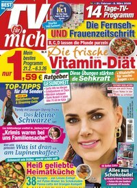 Titelbild der Ausgabe 4/2026 von TV für mich. Diese Zeitschrift und viele weitere Programmzeitschriften als Abo oder epaper bei United Kiosk online kaufen.