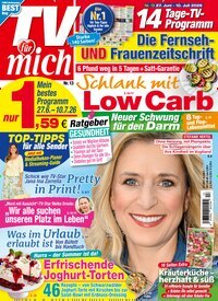 Titelbild der Ausgabe 13/2026 von TV für mich. Diese Zeitschrift und viele weitere Programmzeitschriften als Abo oder epaper bei United Kiosk online kaufen.