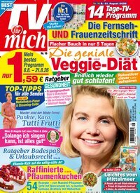 Titelbild der Ausgabe 16/2026 von TV für mich. Diese Zeitschrift und viele weitere Programmzeitschriften als Abo oder epaper bei United Kiosk online kaufen.