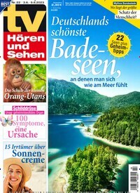 Titelbild der Ausgabe 22/2023 von TV Hören und Sehen. Diese Zeitschrift und viele weitere Programmzeitschriften als Abo oder epaper bei United Kiosk online kaufen.