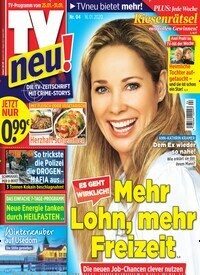 Titelbild der Ausgabe 4/2020 von TV neu. Diese Zeitschrift und viele weitere Programmzeitschriften als Abo oder epaper bei United Kiosk online kaufen.