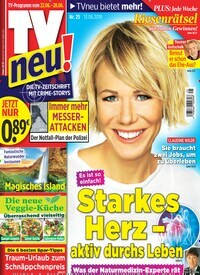 Titelbild der Ausgabe 25/2019 von TV neu. Diese Zeitschrift und viele weitere Programmzeitschriften als Abo oder epaper bei United Kiosk online kaufen.