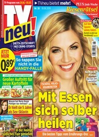 Titelbild der Ausgabe 26/2019 von TV neu. Diese Zeitschrift und viele weitere Programmzeitschriften als Abo oder epaper bei United Kiosk online kaufen.