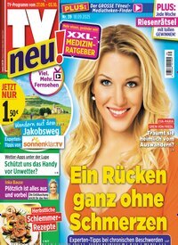 Titelbild der Ausgabe 39/2025 von TV neu. Diese Zeitschrift und viele weitere Programmzeitschriften als Abo oder epaper bei United Kiosk online kaufen.