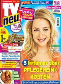 Titelbild der Ausgabe 43/2025 von TV neu. Diese Zeitschrift und viele weitere Programmzeitschriften als Abo oder epaper bei United Kiosk online kaufen.