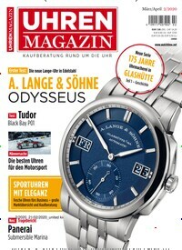 Titelbild der Ausgabe 2/2020 von Uhren Magazin. Diese Zeitschrift und viele weitere Reisemagazine, Freizeitmagazine und Wissensmagazine als Abo oder epaper bei United Kiosk online kaufen.