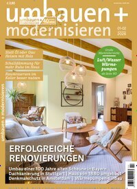 Titelbild der Ausgabe 2/2026 von Umbauen + Modernisieren. Diese Zeitschrift und viele weitere Gartenzeitschriften und Wohnzeitschriften als Abo oder epaper bei United Kiosk online kaufen.