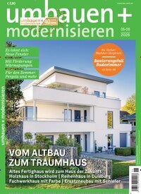 Titelbild der Ausgabe 6/2026 von Umbauen + Modernisieren. Diese Zeitschrift und viele weitere Gartenzeitschriften und Wohnzeitschriften als Abo oder epaper bei United Kiosk online kaufen.