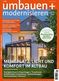 Titelbild der Ausgabe 8/2025 von Umbauen + Modernisieren. Diese Zeitschrift und viele weitere Gartenzeitschriften und Wohnzeitschriften als Abo oder epaper bei United Kiosk online kaufen.
