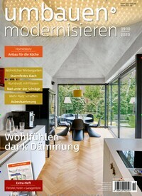 Titelbild der Ausgabe 10/2020 von Umbauen + Modernisieren. Diese Zeitschrift und viele weitere Gartenzeitschriften und Wohnzeitschriften als Abo oder epaper bei United Kiosk online kaufen.