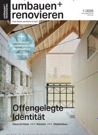 Titelbild der Ausgabe 1/2026 von Umbauen + Renovieren. Diese Zeitschrift und viele weitere Gartenzeitschriften und Wohnzeitschriften als Abo oder epaper bei United Kiosk online kaufen.