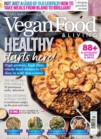 Titelbild der Ausgabe 1/2026 von Vegan Food & Living. Diese Zeitschrift und viele weitere Kochzeitschriften und Backzeitschriften als Abo oder epaper bei United Kiosk online kaufen.