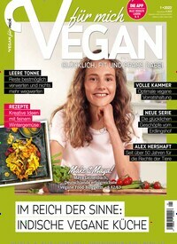 Titelbild der Ausgabe 1/2022 von Vegan für mich. Diese Zeitschrift und viele weitere Kochzeitschriften und Backzeitschriften als Abo oder epaper bei United Kiosk online kaufen.