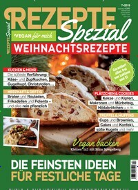 Titelbild der Ausgabe 7/2019 von Vegan für mich. Diese Zeitschrift und viele weitere Kochzeitschriften und Backzeitschriften als Abo oder epaper bei United Kiosk online kaufen.